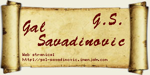 Gal Savadinović vizit kartica